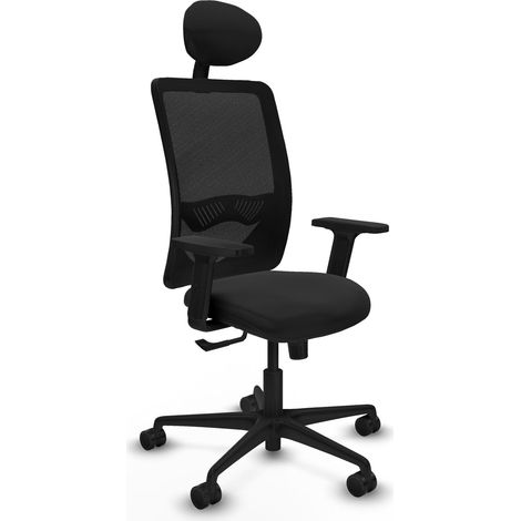 Chaise de bureau piqueras y crespo Zulema noir ergonomique (1/2)