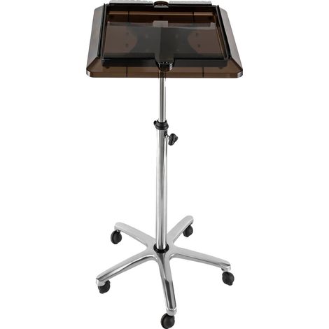Chariot de salon, chariot de beauté mobile, organisateur pour outils de coiffure, Argent et Noir (1/2)