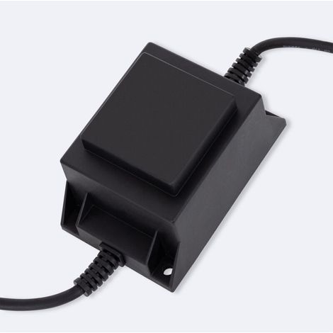 – Transformateur pour luminaire 12V AC 80W – Indice de protection IP68 – Pour utilisation extérieure – Longueur câble 1.8m - 12VAC (1/5)