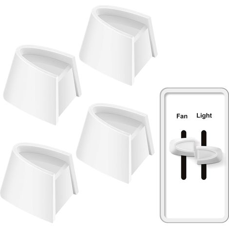 Set di 4 manopole di ricambio per interruttore dimmer (set da due pezzi) per controllo velocità ventilatore e illuminazione Lutron Skylark (bianco)