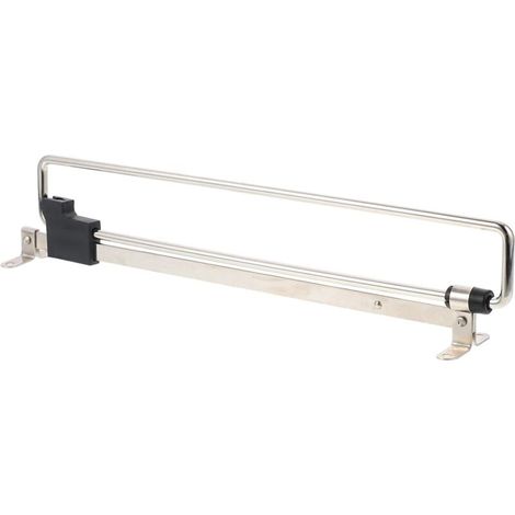 Portant à vêtements coulissant – pour rangement à domicile, gain de place dans la garde-robe – Argenté – 400 mm (1/5)