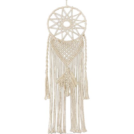Pendentif attrape-rêves bohème décoratif pour mur, accessoire de rêve et d'énergie positive, cadeau unique