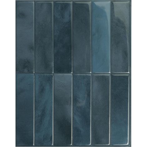 10pcs Self-Adhesive Splash Guards for Kitchen, Bathroom, and Wall Tiles, Blue (1/5)