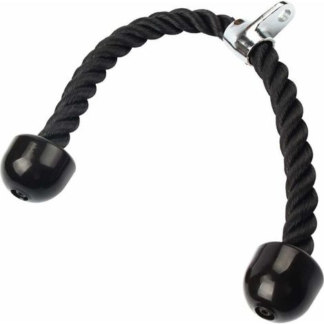 nement à la pression triceps,Corde Triceps Musculation 70cm Corde de Traction Tricepes Equipement de fitness vers le bas entra (1/4)