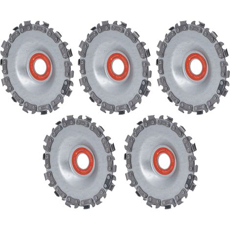 5 Stück elektrische Winkelschleiferscheiben, Metall-Kettensägenscheiben, multifunktionale Holzschnitzscheiben (1/5)