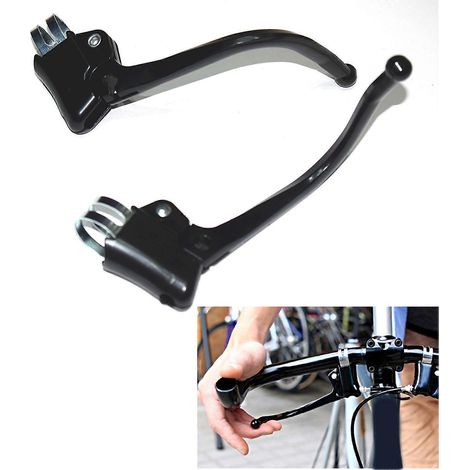 1 paire de leviers de frein pour vélo de ville rétro, guidon courbé, poignée de frein pour vélo à pignon fixe