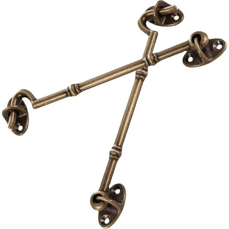 à crochet et œillet en laiton antique de 14 cm pour porte et
