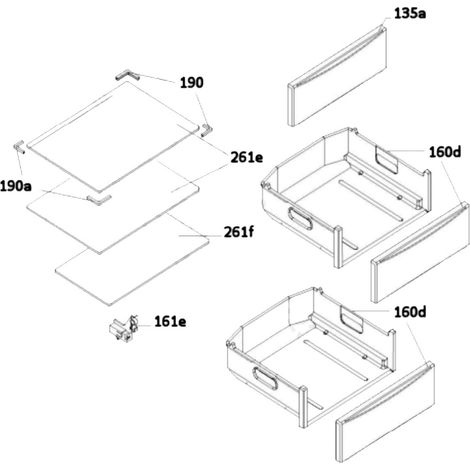 Panier de congélation supérieur (160D)