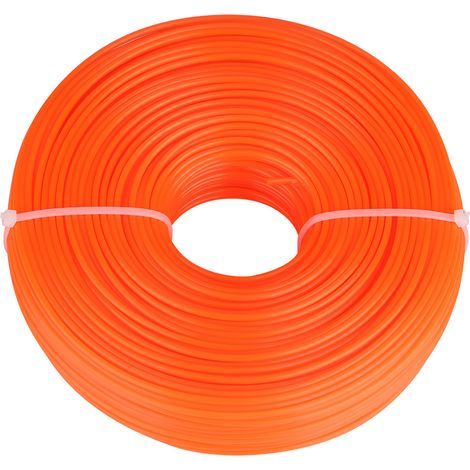 2,4 mm Trimmerfaden aus Nylon, rund, für Benzin-Rasentrimmer, 100 m (1/4)