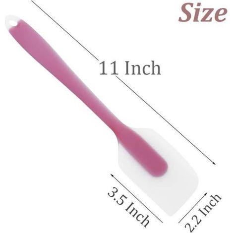SpaTule En Silicone - Résistant Jusqu'à 260 °C - Pour Cuisine Et Barbecue - Lot De 3 (1/5)