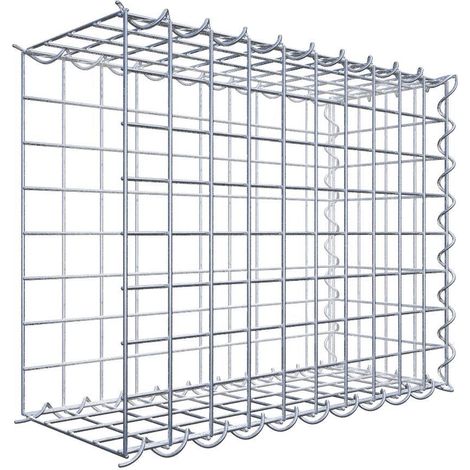Gabiondeco - Gabion - Element de prolongation en longueur 50 cm x 40 cm x 20 cm (L x H x P). maille 5 x 5 cm. Spirale. Avert.: il manque une grille - Made in Germany (1/5)