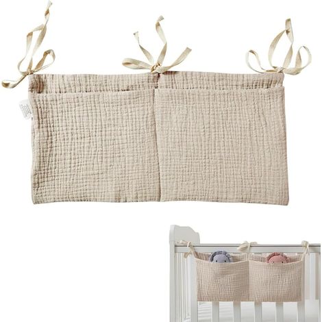 Babybett Organizer Organisateur De Couches Pour Bébé Sac de jouets Kinderzimmer Hängender Bett Organizer Beistellbett Baby,Pour Vêtements, Couches, Jouets (1/5)