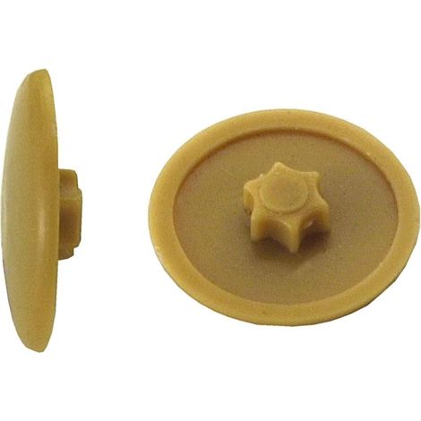 Connex Abdeckkappen Ø 13,5 mm für TX 25 Schrauben hellbraun - 50 Stk. Abdeckkappen