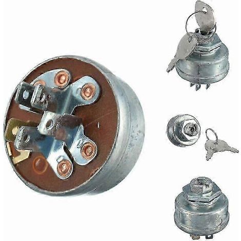 Contacteur d'allumage à 5 broches avec clé pour MTD 725 0267 - Installation facile pour tracteurs tondeuses (1/5)