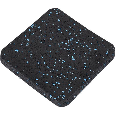 Lot de 4 tapis de course haute densité, antibruit, protection de sol, amortisseur de vibrations, caoutchouc épais, universels pour appareils de lavage. (1/5)