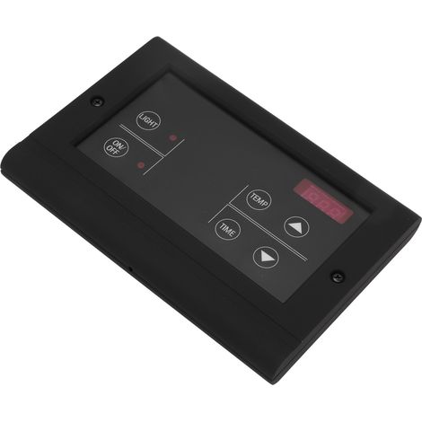Contrôleur mural de température pour sauna, générateur de vapeur humide, noir, pour usage domestique. (1/5)