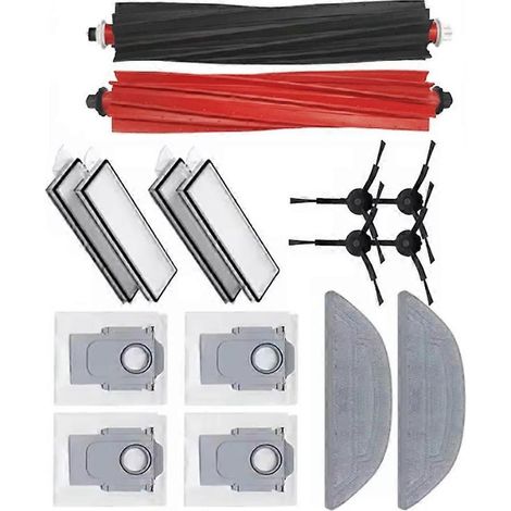 Set da 16 pezzi (spazzola, filtro, sacchetto raccoglipolvere e panno per la pulizia) per l'aspirapolvere Roborock S8 MaxV Ultra - ricambi (1/5)
