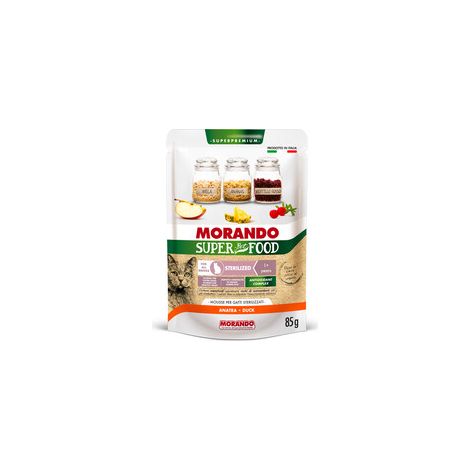 CIBO GATTO MORANDO S/FOOD STERIL.85 G ANATRA Q.TA 24