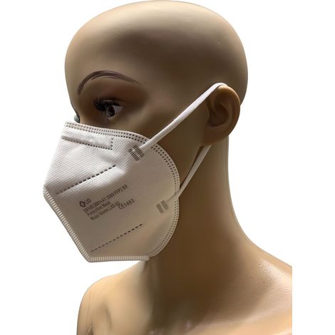40 x FFP2 Mundschutz weiß Feinstaubmaske (1/5)