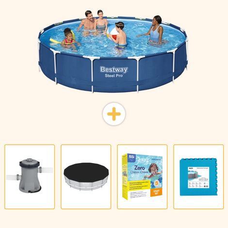 Bestway Bestway Steel Pro Ronde - 396x84 cm - 5-pièces  S276 (1/5)