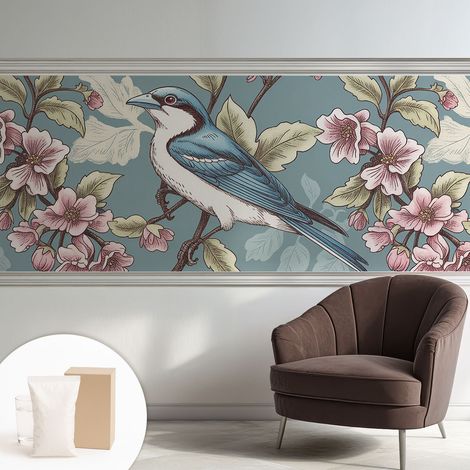 Tapete Vliestapete mit Kleber - Fototapete mit Motiv - Wandtapete modern - Wandgestaltung Frühlingsharmonie 250x104 cm (1/5)