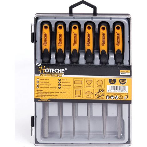 Set 6 lime da 150mm lime ad ago triangolo piatta tonda semitonda Art.403006 (1/3)
