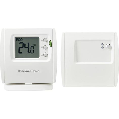 Termostato ambiente Honeywell Home, display a LED di facile lettura ed efficienza energetica, senza fili, bianco (1/5)