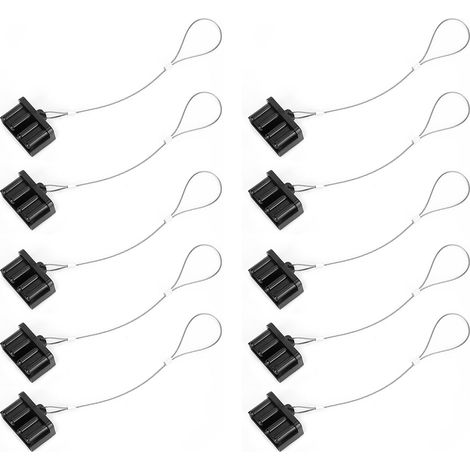 10 Capsules de Protection Anti-Poussière Noires pour Connecteurs - Accessoire Chariot Élévateur, Outils Électriques en Plastique Rigide 175A (1/5)