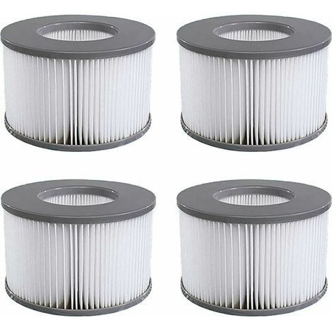 Pack de 4 cartouches filtrantes de remplacement pour piscine gonflable Mspa, jacuzzi - RWCartouche de filtre de piscine (1/5)