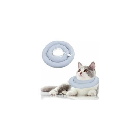 Genesungshalsband für Hunde und Katzen, Anti-Leck-Halsband für Hunde, Anti-Kratz-Halsband für Katzen, verstellbar, waschbar, geeignet für Katzen und kleine Hunde (S) - Crezuo