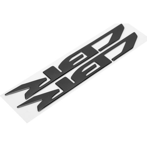 2-teiliger flexibler Motorradaufkleber, Kunststoffdekoration für Honda CBR 250R, 250RR, 500R, 650R, 650F, 954, Schwarz (1/5)