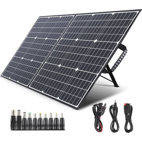 100W Faltbares Solarpanel Solarladegerät Monokristallines Swarey tragbares Solarmodul für Outdoor Tragbare Stromzeuger