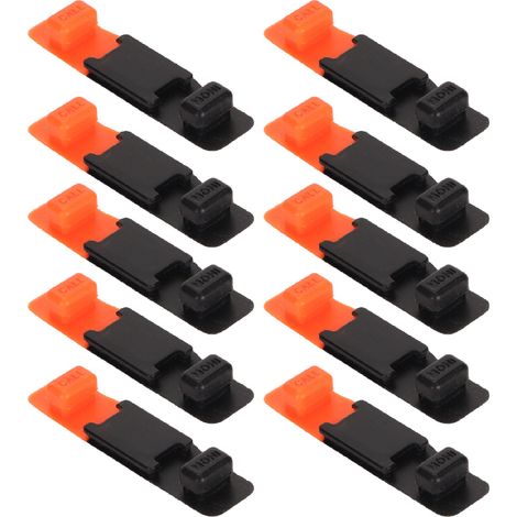 Lot de 10 boutons PTT de rechange en caoutchouc pour talkie-walkie BAOFENG UV 5R, UV 5RA, UV 5RE et F8+. (1/5)