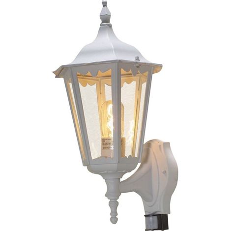 Konstsmide Firenze Grande lanterne d'extérieur classique blanche PIR, IP44 (1/3)
