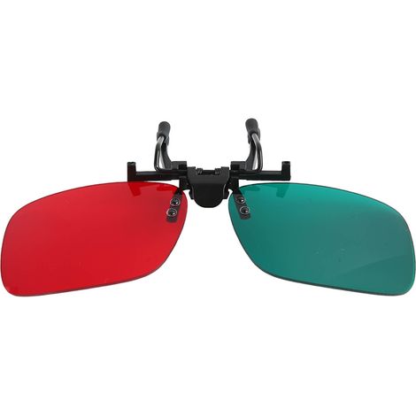 Lunettes d'entraînement à clip rouge-vert, lunettes rouge-vert pour la désinhibition, lunettes spéciales rouge-vert. (1/5)