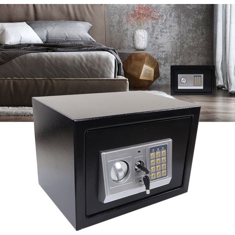 Coffre-fort numérique avec mot de passe et clé de déverrouillage, armoire de sécurité domestique multifonctionnelle (1/5)