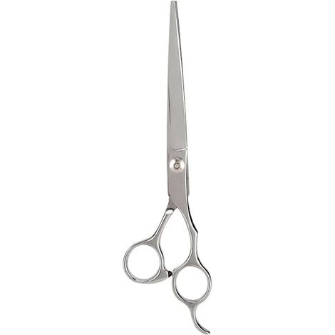 Ciseaux métalliques de 18 cm pour chiens et chats, ciseaux de toilettage droits, outil de coupe et d'effilage des poils (1/5)