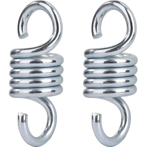 JSSEVN - Galvanized Steel Hammock Spring Hook, Maximum Load 500 kg, for Garden, Porch, Swing, Hanging Chair, 2 Pieces (1/5)