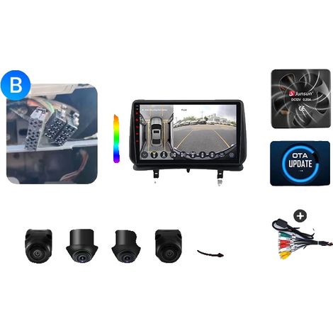 Lecteur multimédia de voiture, écran tactile HD, plug & play, compatible avec Renault Clio 3 2005 2006 2007 2008-2014, X7 Plus 360(6G 128G)4G B (1/2)