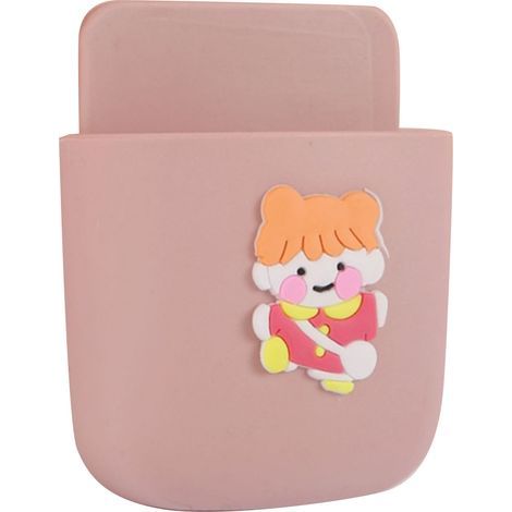 Pochette murale créative en plastique, rangement pour télécommandes, décoration murale pour salon ou chambre d'enfant, boîte à dessin animé pour filles