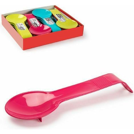Trade Shop - Set 2pz Poggiamestolo Poggia Mestolo In Plastica Colorata Accessori Cucina 11540 -