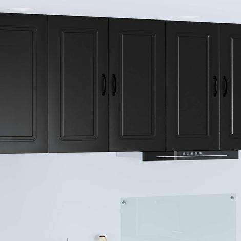 Küchenschrank Kalmar Schwarz 80 x 31 x 80 cm Holzwerkstoff