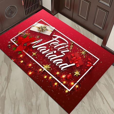 paillasson De Nol, Tapis De Sol De Nol, Tapis De Bain Antidrapant, Tapis D'entre Nol, Paillasson Absorbant, Dcoration Nol Tapis, Motif De Nol Tapi (1/5)