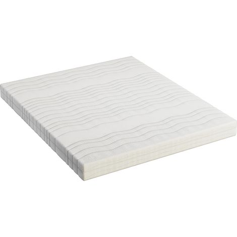 Matelas en mousse 160x200cm épaisseur 13 cm Sans ressorts Housse amovible Matelas de Lit d'Adulte et d'enfant pour Chambre Appartement Chambre d'hôtes Beige (1/5)