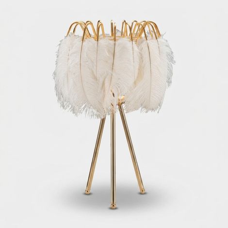 Lámpara de mesa con pantalla decorativa Feather (1/5)