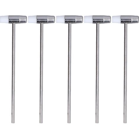 Mini double-headed hammer, 5 pieces, small 2-sided jewelry mallet for crafts, watch setting, crafts, 6.5 inches (1/5)