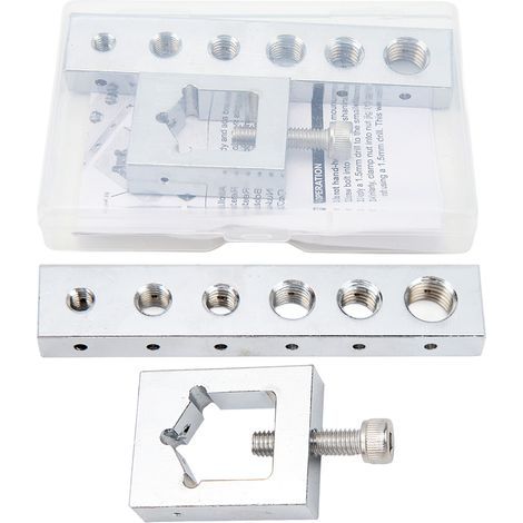 VS559 Nut Bolt Drilling Jig, High Hardness Metal Precision Security Wire Drilling Guide Set for Secure Locking Wire (1/5)