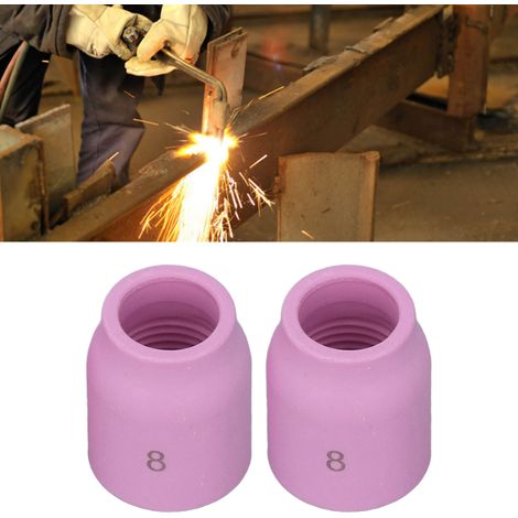 Ensemble d'accessoires de torche de soudage TIG de 12 pièces pour WP17/18/26, coupelles en verre larges et étroites TIG, Pyrex résistant aux hautes températures. (1/5)