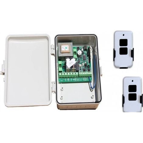 Kit centralina con telecomandi acm per automazione di serrande (1/2)