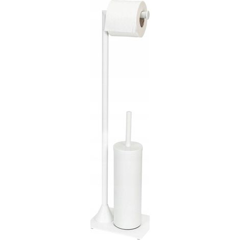 Wenko Hella serviteur WC blanco mate acero lacado